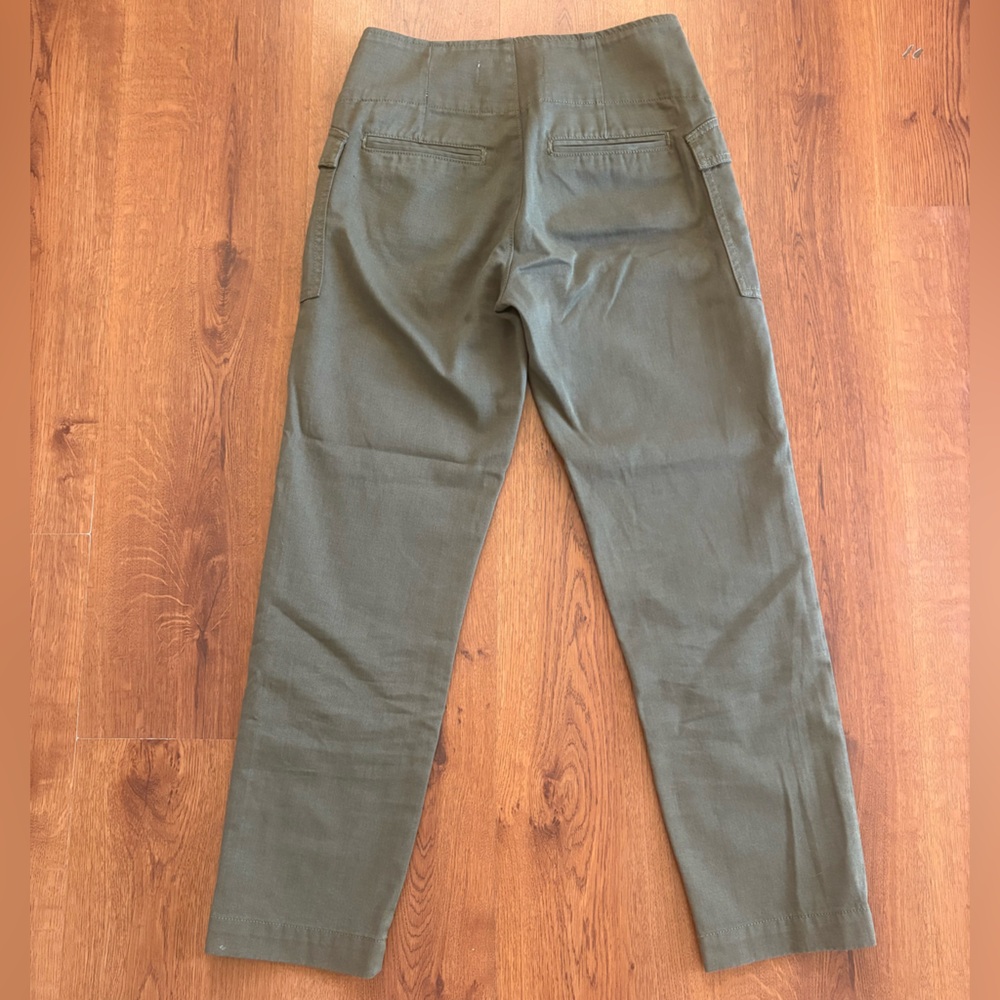 Reformation Olive Green Cropped Ankle Pants - Picture 5 of 7